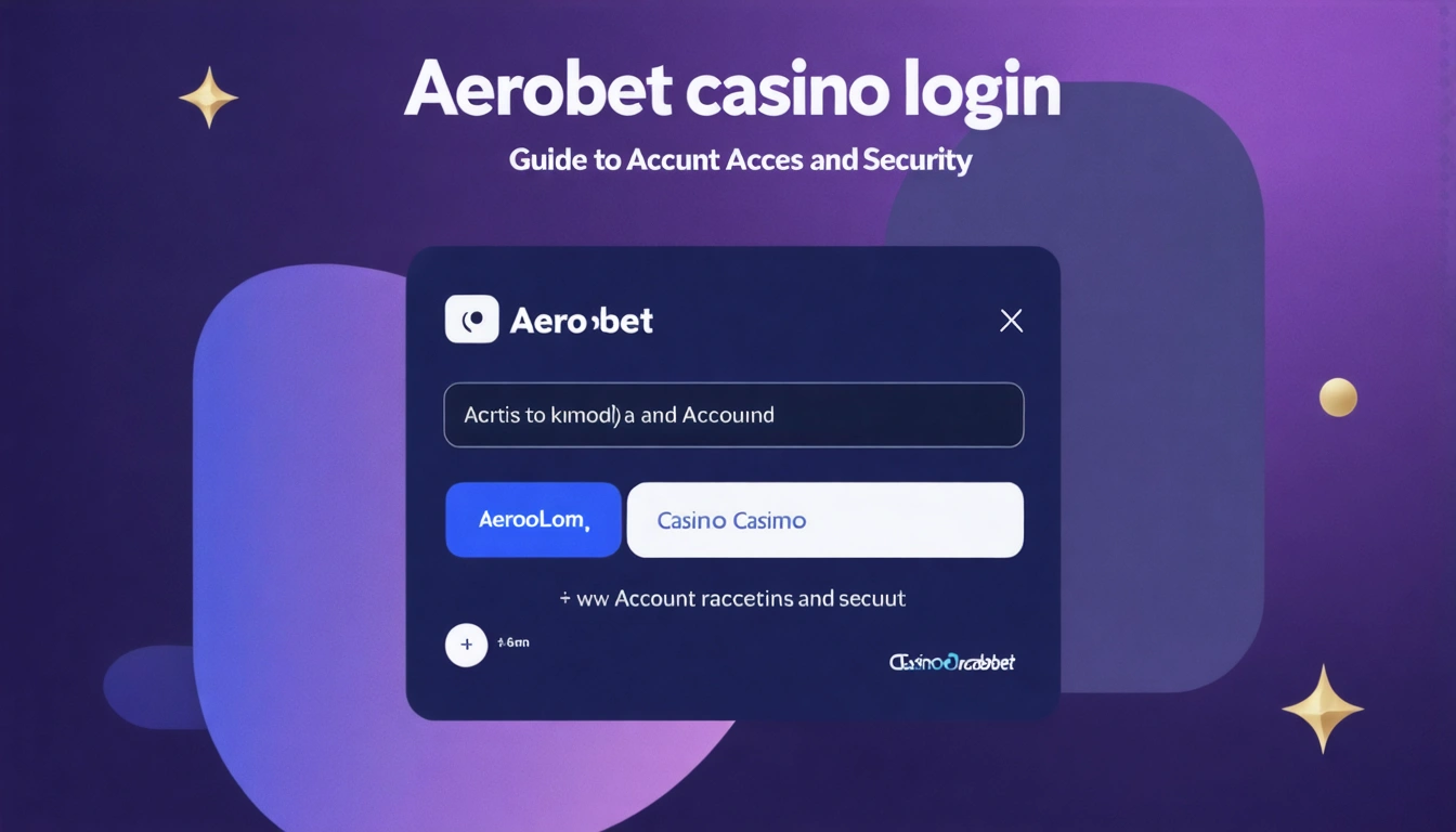 Aerobet casino login Guide to Account Access and Security